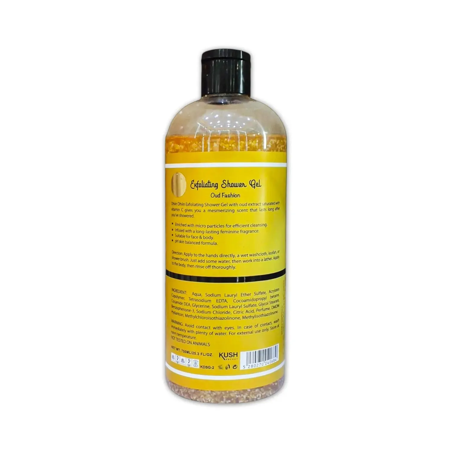 Dhiin Dhiin Exfoliating Shower Gel Oud Fashion 750ml