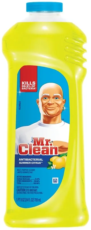 Mr Clean 6369714 Cleaner, 28 oz, Bottle, Liquid, Citrus, Orange/Yellow :EA: QUANTITY: 9