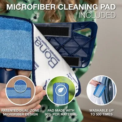 Open Box - Bona Floor Mop Starter Kit - 1 Spray Mop, 1 Reusable Microfiber Pad, 1 Refillable Multi Surface Floor Cleaner Liquid