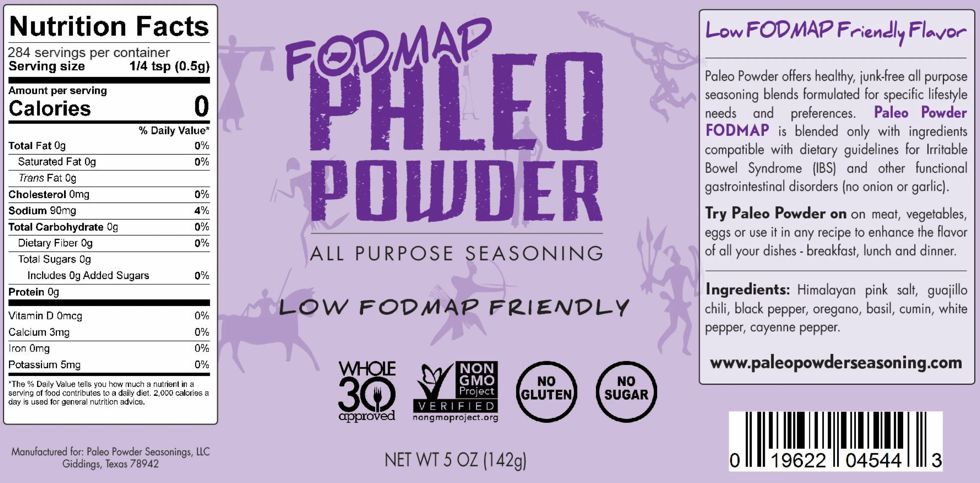 Paleo Powder All Purpose Seasoning Lifestyle Four Pack