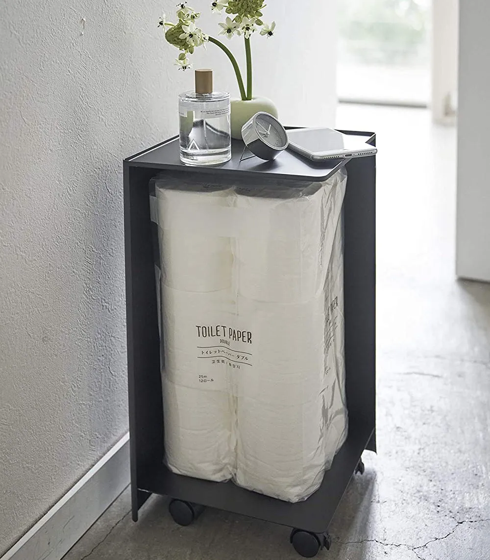 Rolling Bathroom Organizer - Steel