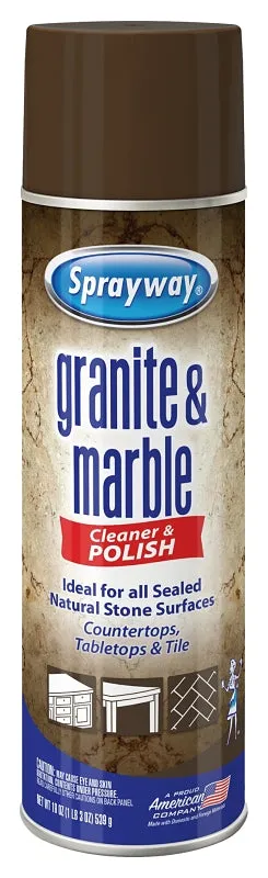Sprayway SW702RETAIL Granite and Marble Cleaner, 19 oz